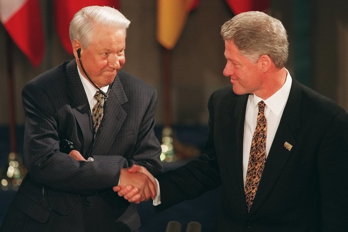 Борис Ельцин и Билл Клинтон